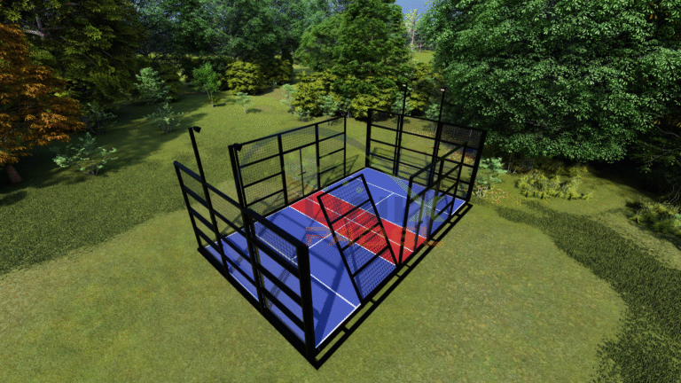 MobileFold Padbol Court designed for rapid installation and public spaces