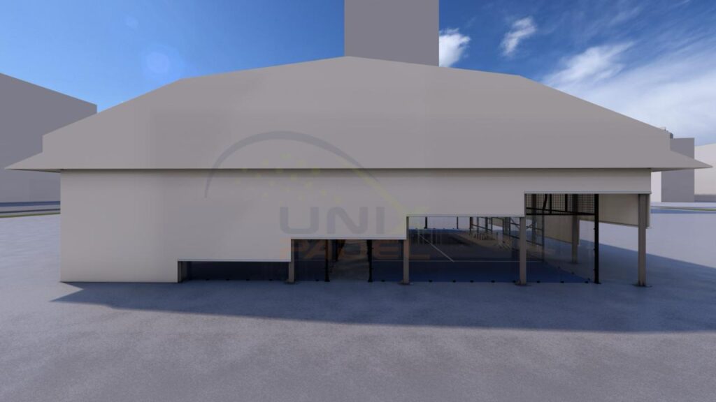 Retractable Side and Roof Canopy System - Unixpadel