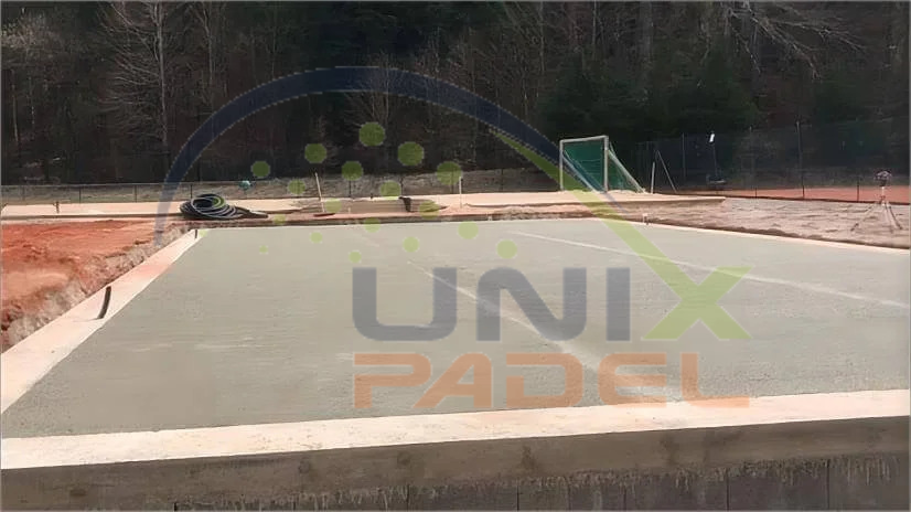 Unixpadel Flat Floor pedestal-based padel court