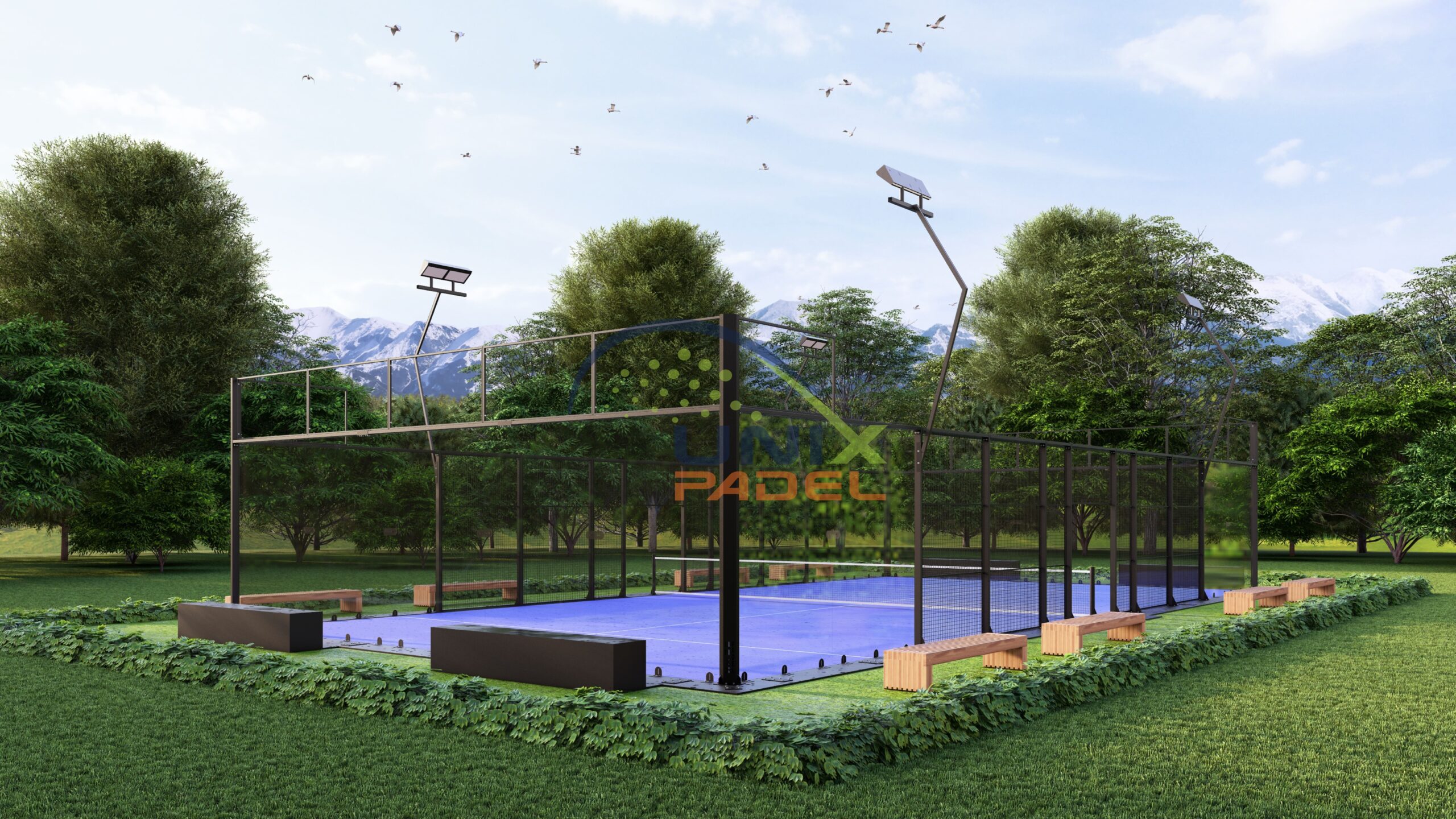 Panoramic Plate Padel Court by Unixpadel