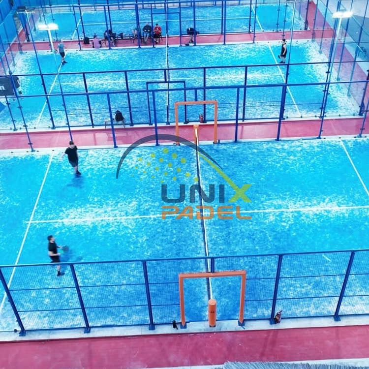 Aerial view of 3 Unixpadel Standard Courts in Greece